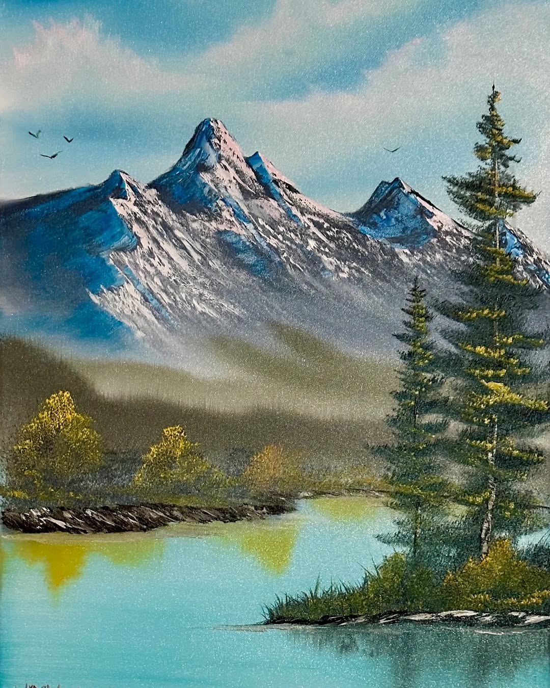 Majestic Peaks by the Mirror Lake