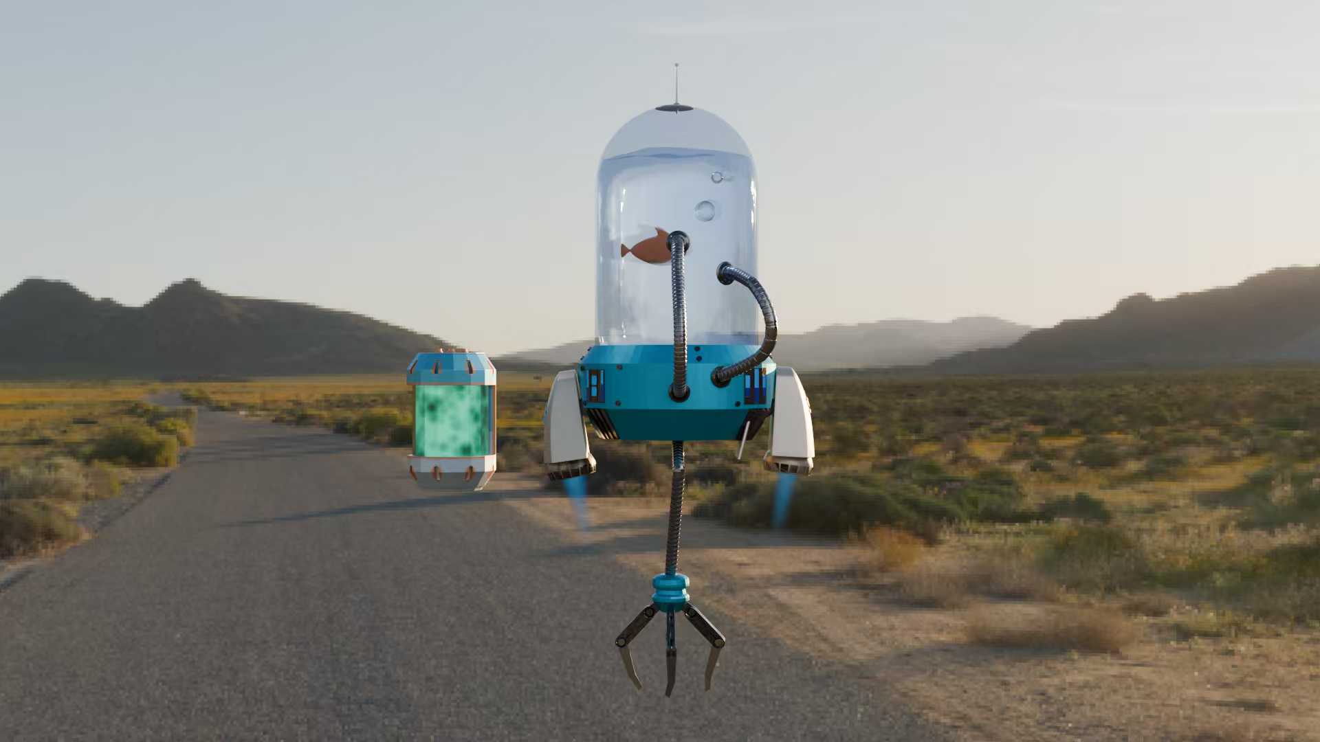 fragile robots in wilderness natural environment